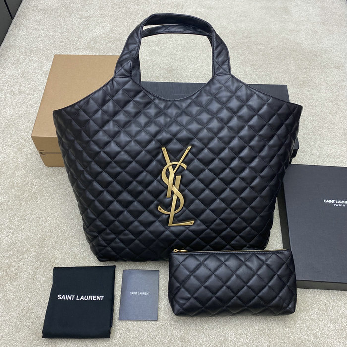 Saint Laurent Icare Maxi Shopping Bag Black 698651