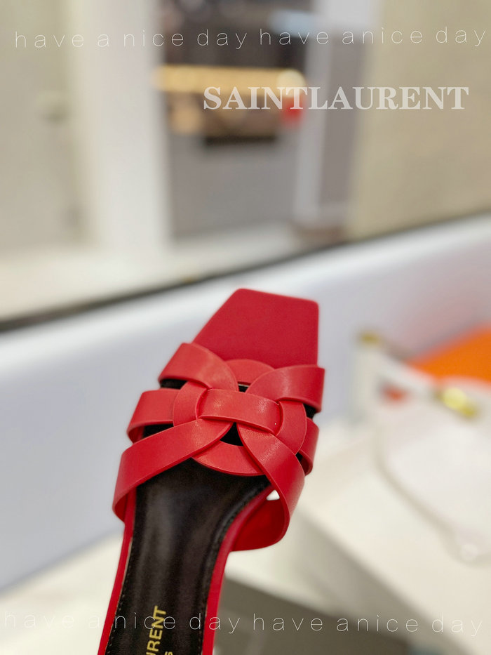 Saint Laurent Leather Slippers SDY072605