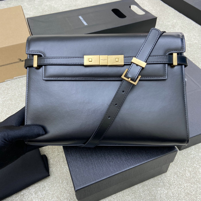 Saint Laurent Manhattan Shoulder Bag Black 579271