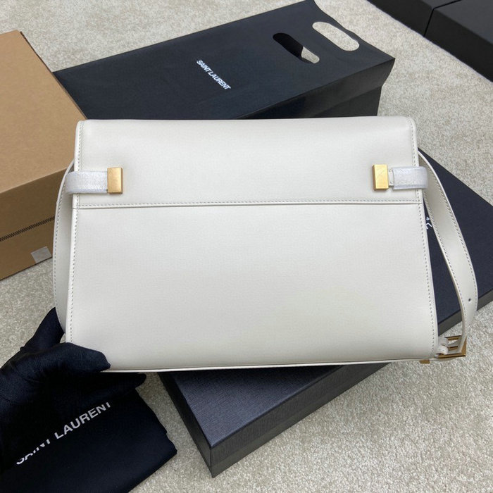 Saint Laurent Manhattan Shoulder Bag White 579271