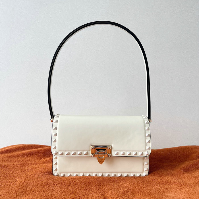 Valentino Garavani Rockstud23 Shoulder Bag White V0311