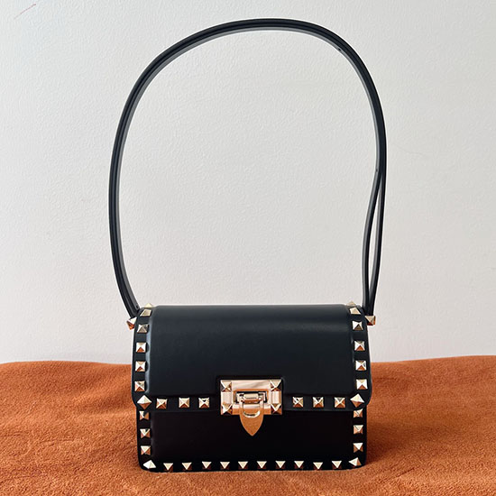 Valentino Garavani Small Rockstud23 Shoulder Bag Black V0312