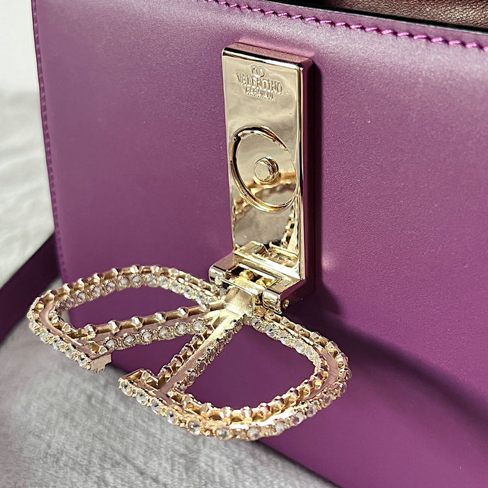 Valentino Small VSling crystal embellished Handbag Purple V2628