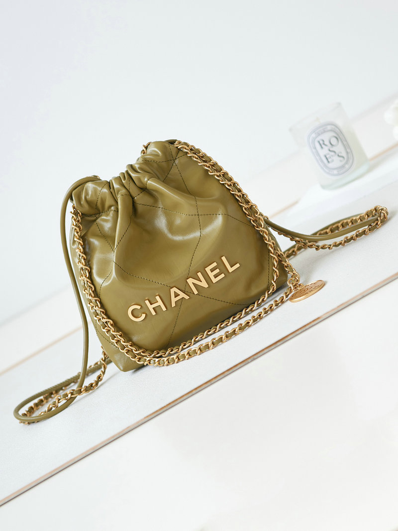 Chanel 22 Mini Handbag Green AS3980