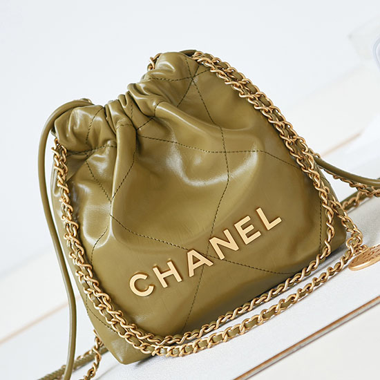 Chanel 22 Mini Handbag Green AS3980