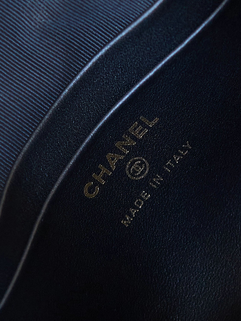 Chanel Calfskin Saddle Bag with Chain AP3367