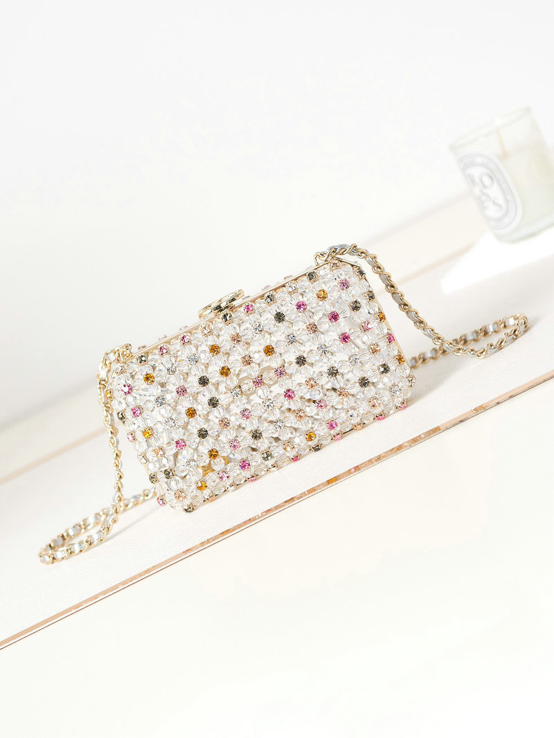 Chanel Glass Pearls Evening Bag AS3771