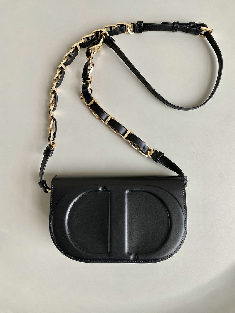 Dior CD Signature Bag with Strap Black D8151