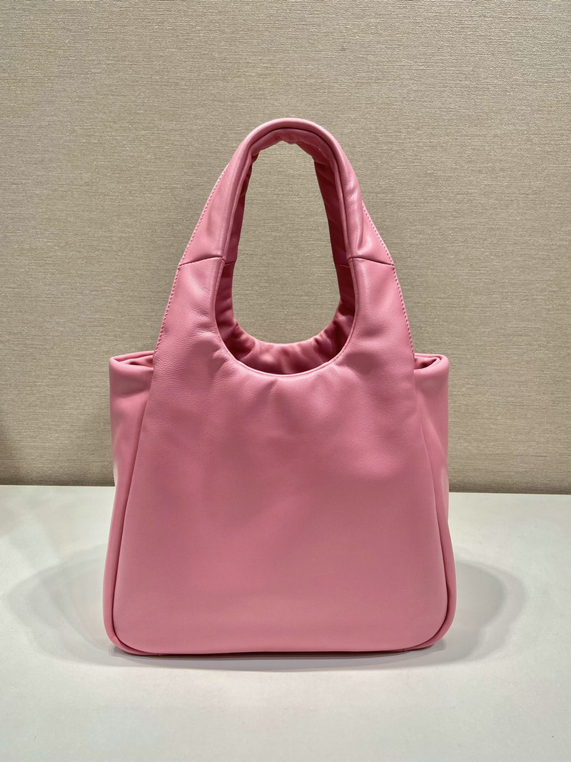 Medium padded Prada Soft nappa leather bag Pink 1BG413