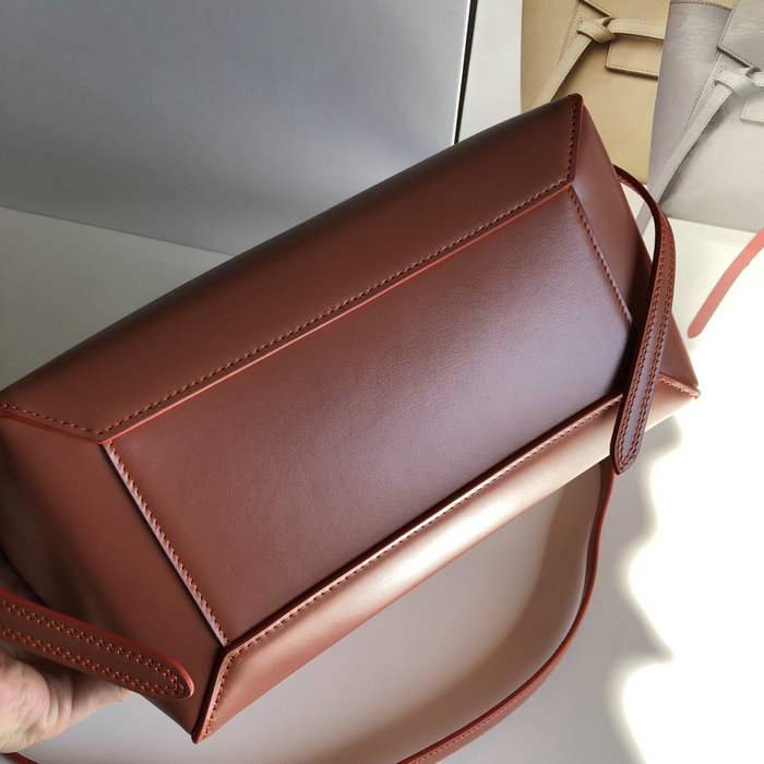 Celine Box Leather Micro Belt Bag Brown CB24