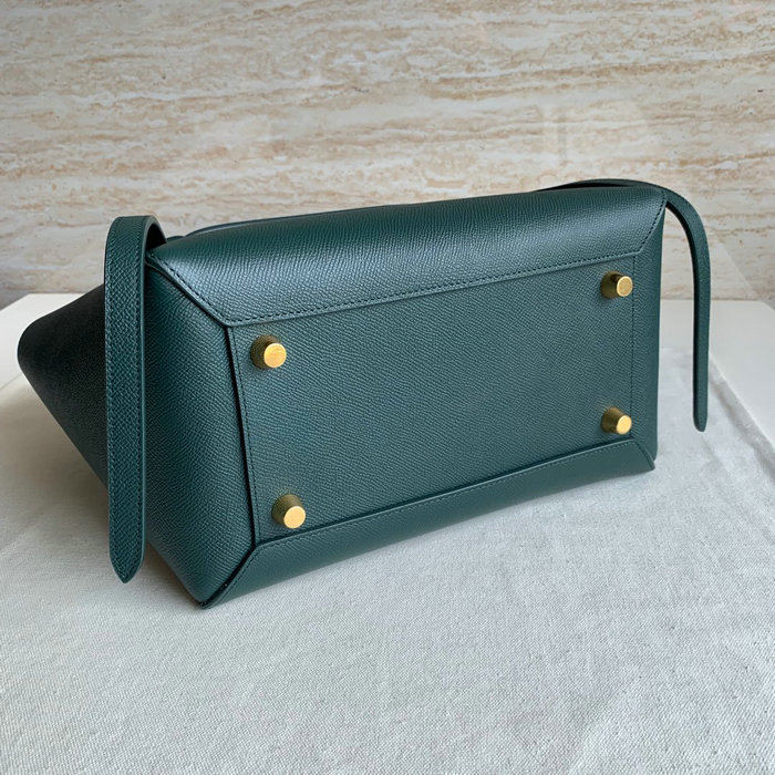 Celine Grained Calfskin Belt Bag Dark Green CB202428