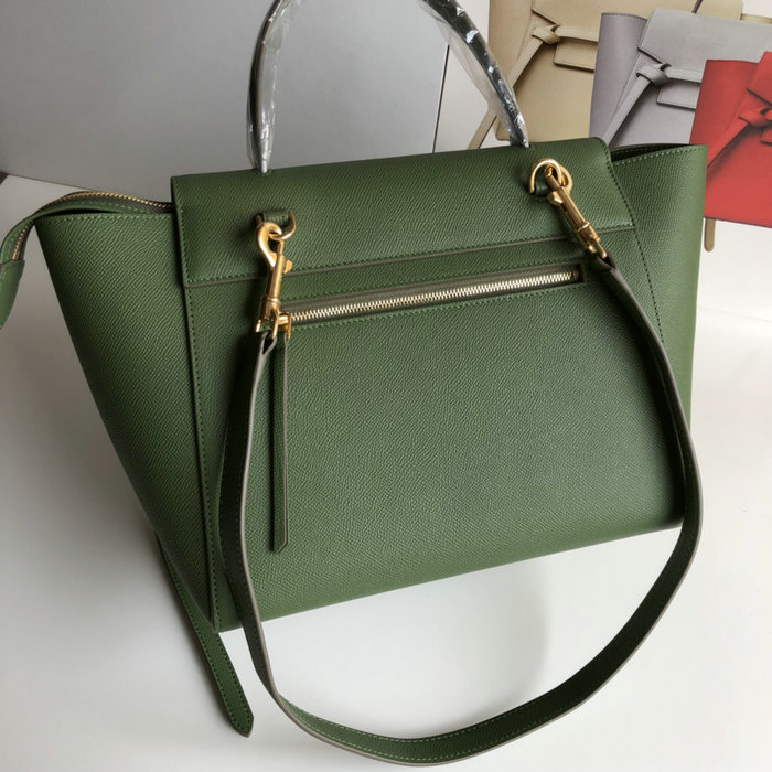 Celine Grained Calfskin Belt Bag Green CB202428