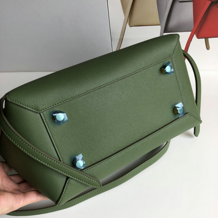 Celine Grained Calfskin Belt Bag Green CB202428