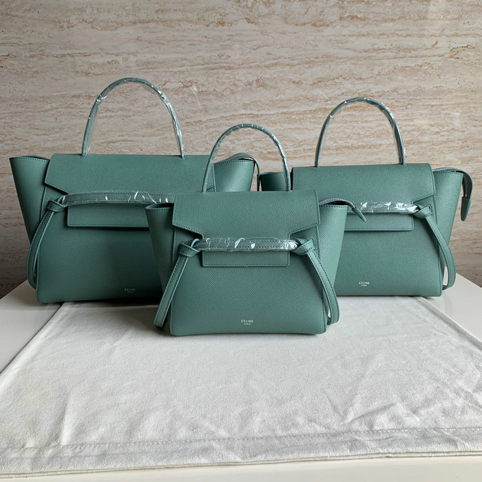 Celine Grained Calfskin Belt Bag Light Green CB202428