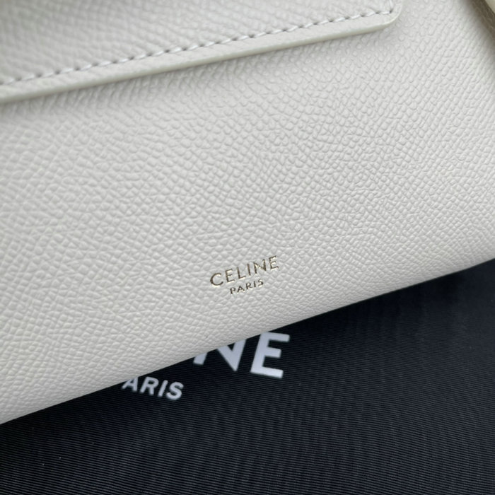 Celine Grained Calfskin Belt Bag White CB202428