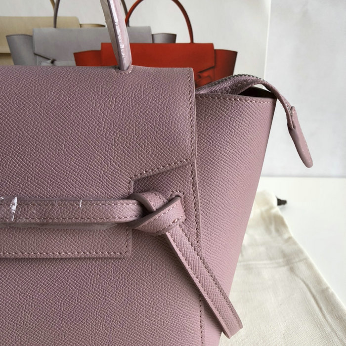 Celine Grained Calfskin Micro Belt Bag Pink CB24