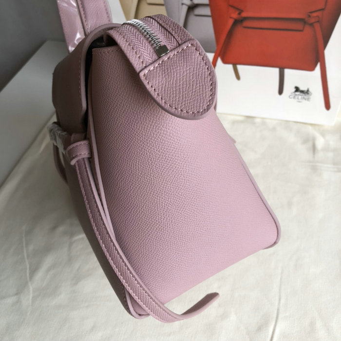 Celine Grained Calfskin Micro Belt Bag Pink CB24