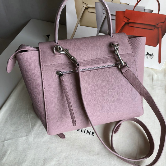 Celine Grained Calfskin Micro Belt Bag Pink CB24