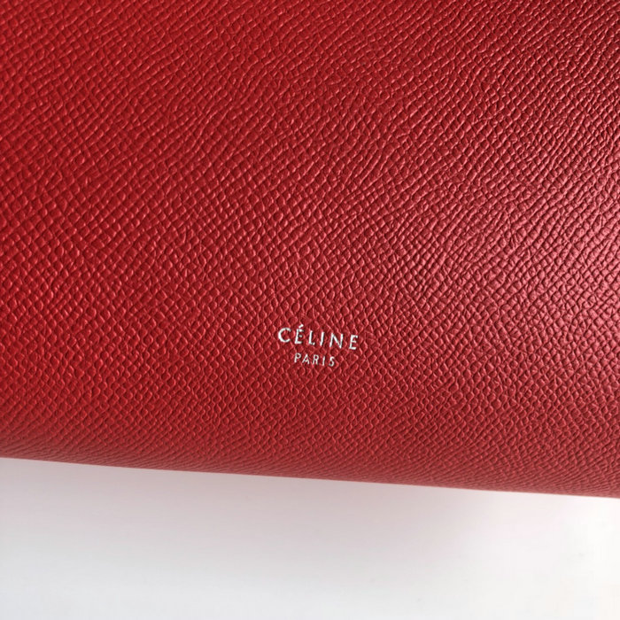 Celine Grained Calfskin Micro Belt Bag Red CB24