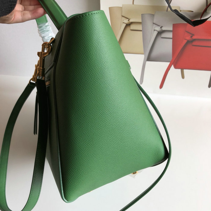 Celine Grained Calfskin Mini Belt Bag Green CB28