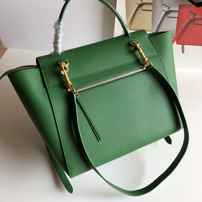 Celine Grained Calfskin Mini Belt Bag Green CB28