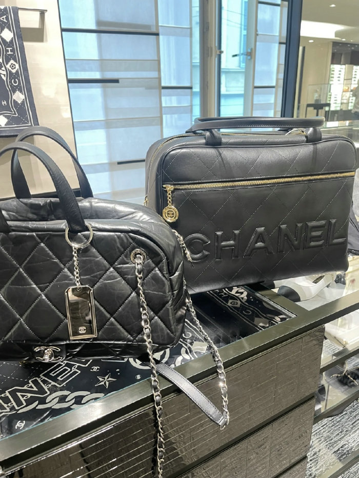 Chanel Maxi Bowling Bag Black AS3718