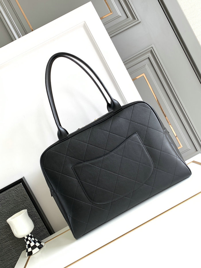 Chanel Maxi Bowling Bag Black AS3718