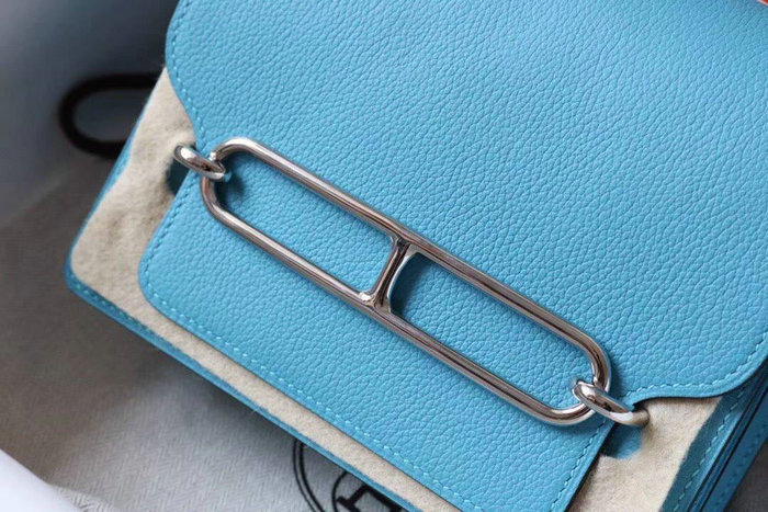 Hermes Evercolor Leather Roulis Bag Bleu Du Nord HR0805