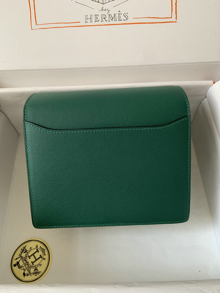 Hermes Evercolor Leather Roulis Bag Malachite HR0805