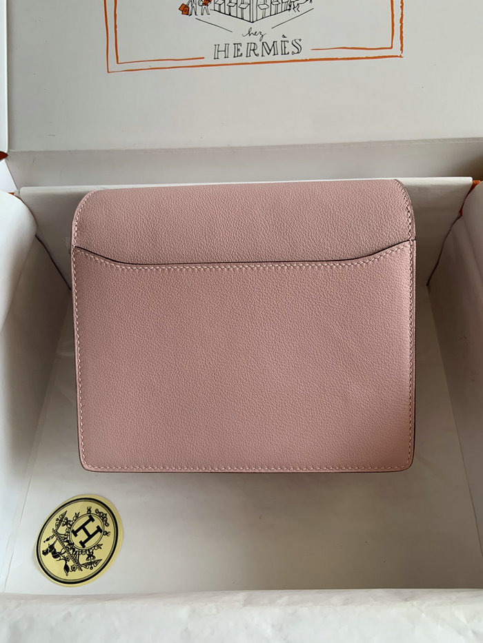 Hermes Evercolor Leather Roulis Bag Rose Sakura HR0805