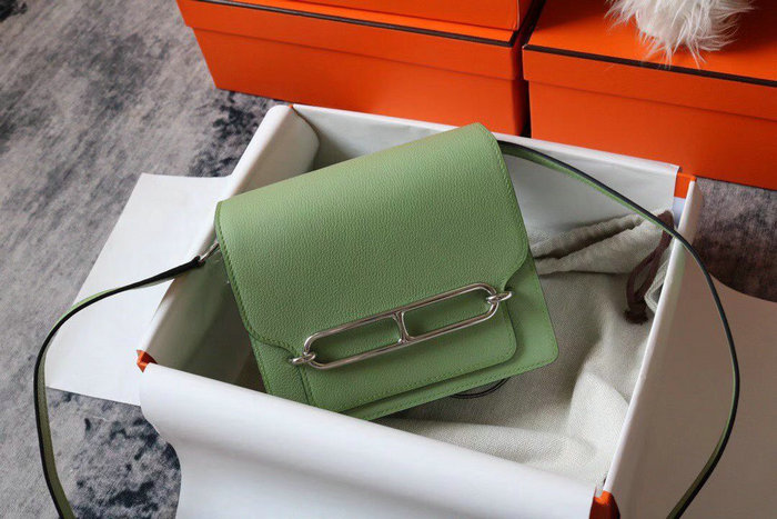 Hermes Evercolor Leather Roulis Bag Vert Criquet HR0805