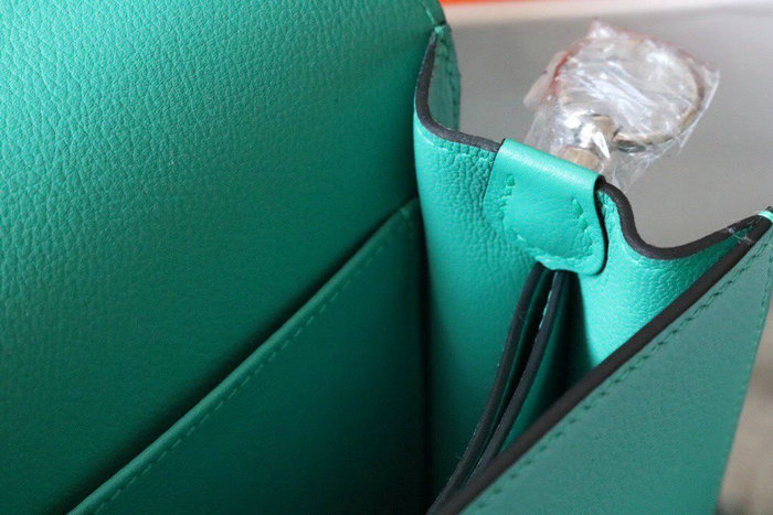 Hermes Evercolor Leather Roulis Bag Vert Veronese HR0805