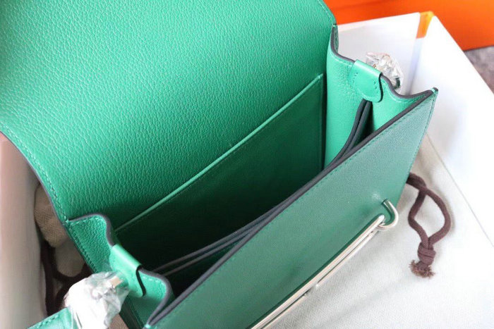 Hermes Evercolor Leather Roulis Bag Vert Vertigo HR0805