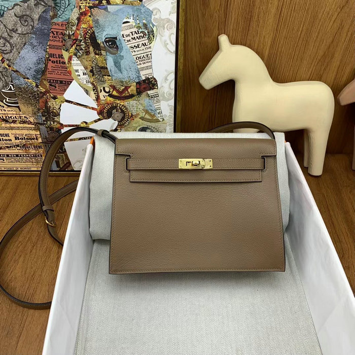 Hermes Kelly Danse 22 Bag Beige De Weimar HKD0805