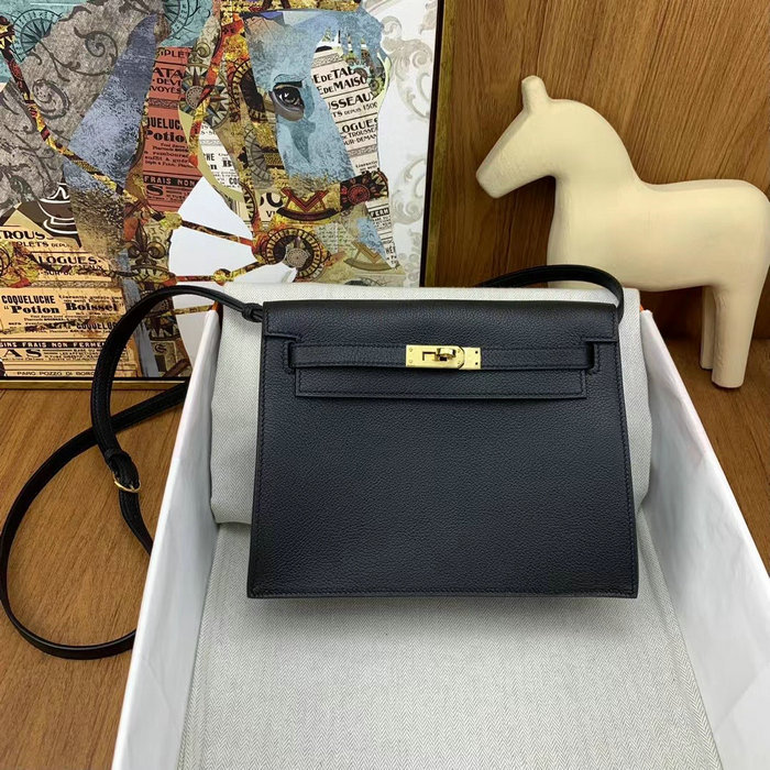 Hermes Kelly Danse 22 Bag Black HKD0805