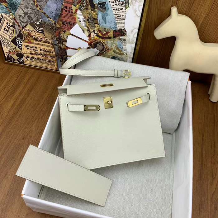 Hermes Kelly Danse 22 Bag Craie HKD0805