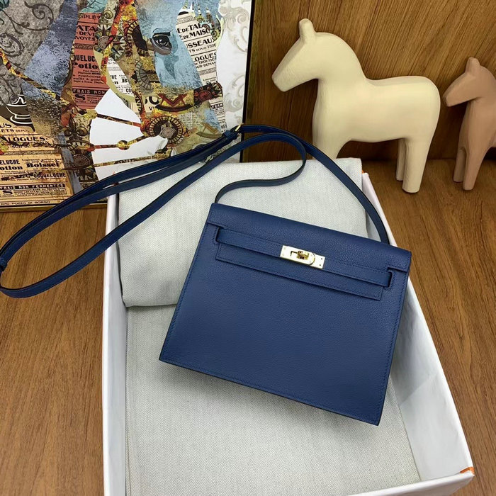 Hermes Kelly Danse 22 Bag Deep Bleu HKD0805