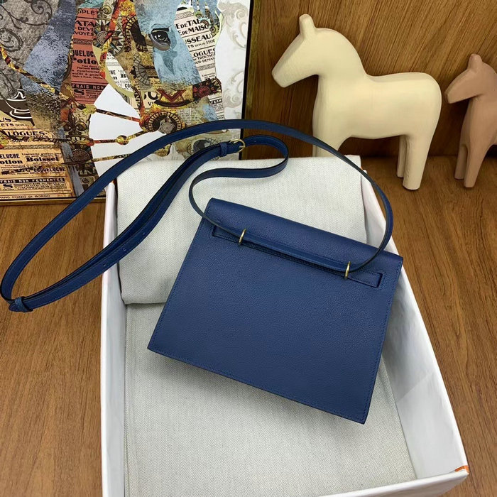 Hermes Kelly Danse 22 Bag Deep Bleu HKD0805