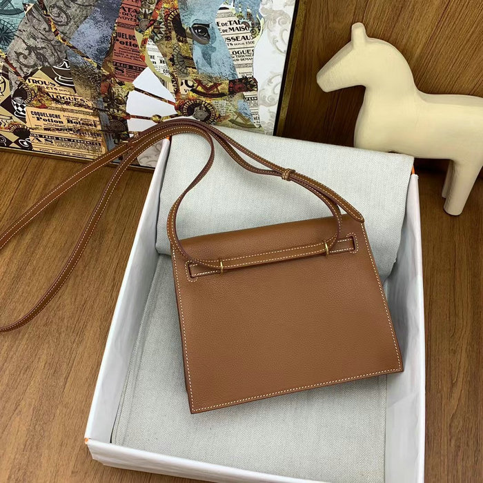 Hermes Kelly Danse 22 Bag Golden Brown HKD0805