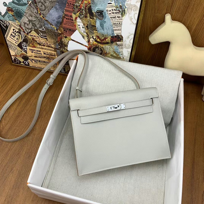 Hermes Kelly Danse 22 Bag Gris Perle HKD0805