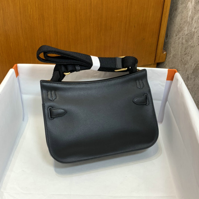 Hermes Swift Leather Mini Jypsiere Bag Black HJ0730