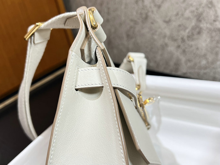 Hermes Swift Leather Mini Jypsiere Bag Craie HJ0730