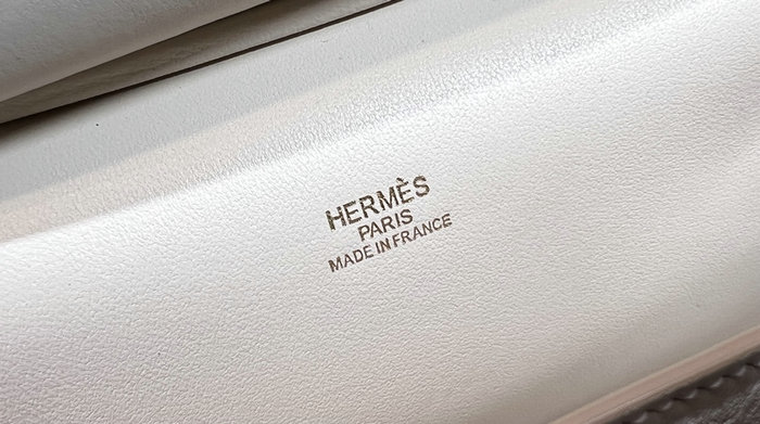 Hermes Swift Leather Mini Jypsiere Bag Craie HJ0730