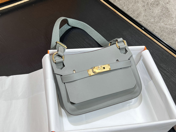 Hermes Swift Leather Mini Jypsiere Bag Gris Meyer HJ0730