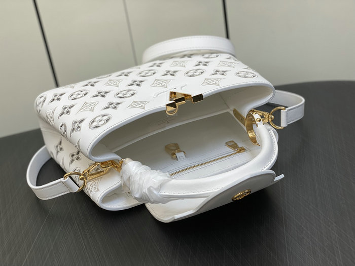 Louis Vuitton Capucines BB White M20742