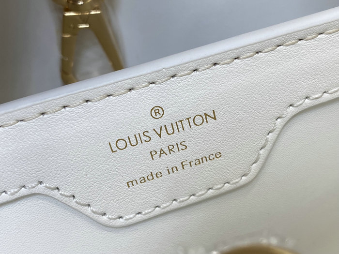 Louis Vuitton Capucines BB White M20742