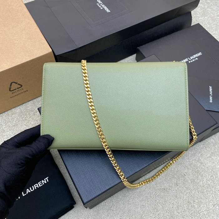 Saint Laurent Kate 24 Chain Bag Green 354021