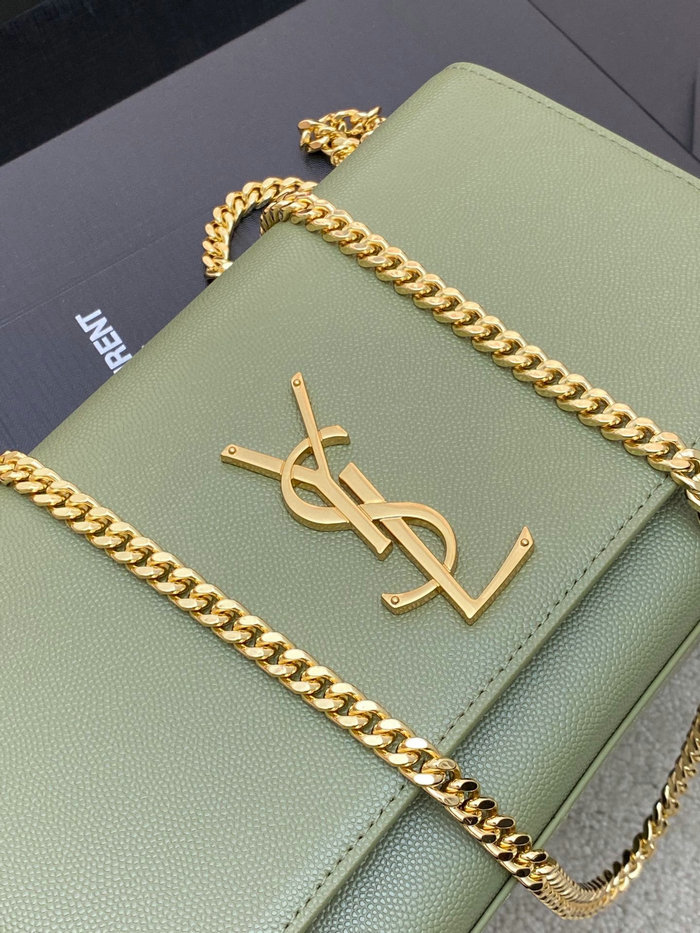 Saint Laurent Kate 24 Chain Bag Green 354021