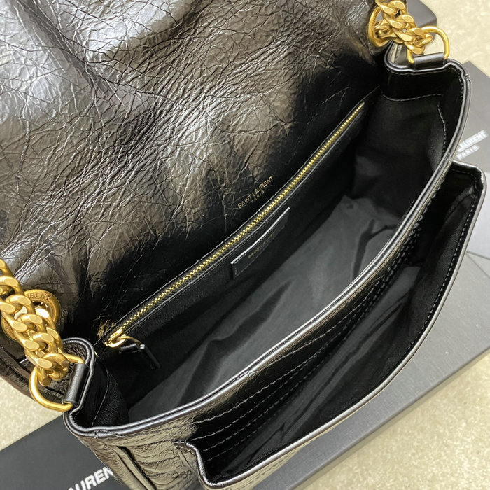 Saint Laurent Medium Niki Bag Black with Gold 633158