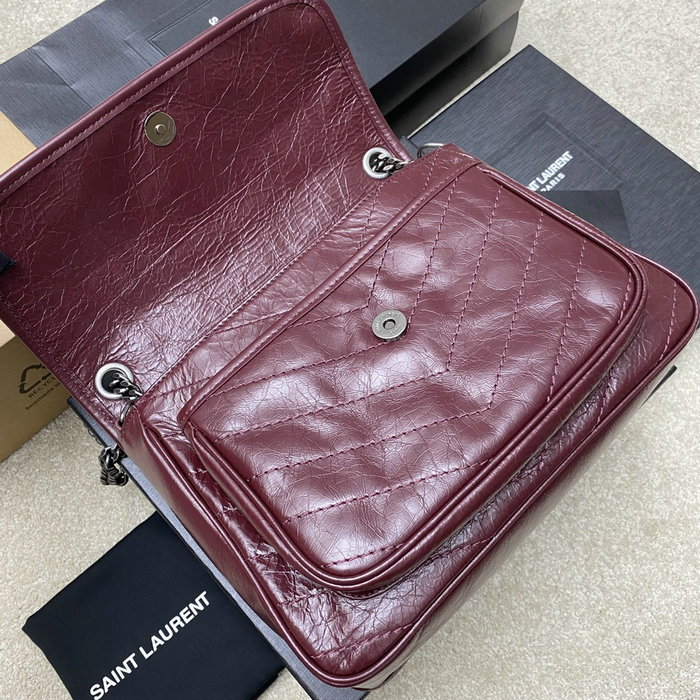 Saint Laurent Medium Niki Bag Burgundy 633158